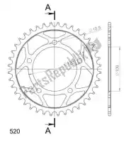 SU470340B, Supersprox, Ktw rear steel 40t, black, 520    , New