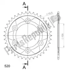 Here you can order the ktw rear steel 38t, black, 520 from Supersprox, with part number SU473538B: