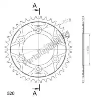 SU473540B, Supersprox, Ktw aço traseiro 40t, preto, 520    , Novo