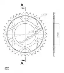 Qui puoi ordinare ktw posteriore acciaio 39t, nero, 525 da Supersprox , con numero parte SU474539B: