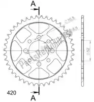 SU480143B, Supersprox, Ktw aço traseiro 43t, preto, 420    , Novo