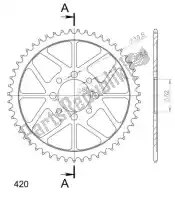 SU480151B, Supersprox, Ktw aço traseiro 51t, preto, 420    , Novo