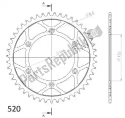 Here you can order the ktw rear steel 47t, black, 520 from Supersprox, with part number SU480847B: