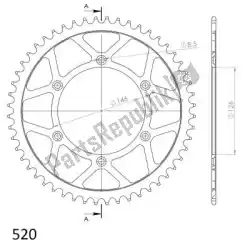 Qui puoi ordinare ktw posteriore acciaio 51t, nero, 520 da Supersprox , con numero parte SU480851B: