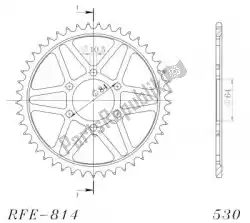 Here you can order the ktw rear steel 45t, black, 530 from Supersprox, with part number SU481445B: