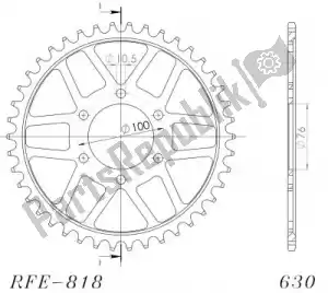 SUPERSPROX SU481841B ktw rear steel 41t black - Bottom side