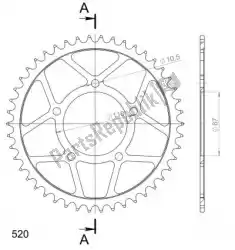 Qui puoi ordinare ktw posteriore acciaio 47t, nero, 520 da Supersprox , con numero parte SU482347B: