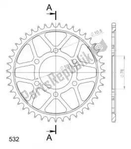 SUPERSPROX SU482744B ktw posteriore acciaio 44t, nero, 520 - Il fondo