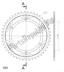 Here you can order the ktw rear steel 47t, black, 520 from Supersprox, with part number SU482847B: