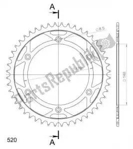 SUPERSPROX SU482848B ktw posteriore in acciaio 48t, nero, 520 - Il fondo