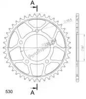 SU482942B, Supersprox, Ktw arrière acier 42t, noir, 530    , Nouveau