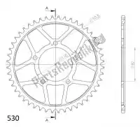 SU482948B, Supersprox, Ktw trasero acero 48t, negro, 530    , Nuevo