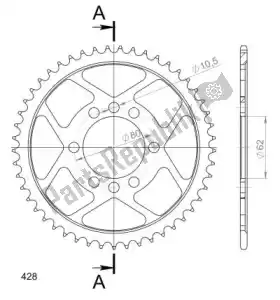 SUPERSPROX SU484349B ktw ty? stal 49t, czarny, 428 - Dół