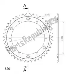 Here you can order the ktw rear steel 43t, black, 520 from Supersprox, with part number SU485343B: