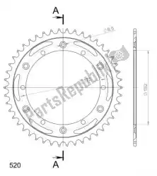 Qui puoi ordinare ktw posteriore acciaio 46t, nero, 520 da Supersprox , con numero parte SU485346B: