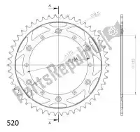 SU485350B, Supersprox, Ktw trasero acero 50t, negro, 520    , Nuevo