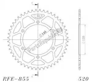 SUPERSPROX SU485545B ktw posteriore acciaio 45t, nero, 520 - Il fondo