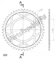 SU485546B, Supersprox, Ktw ty? stalowy 46t, czarny, 520    , Nowy