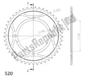 SUPERSPROX SU485745B ktw ty? stal 45t, czarny, 520 - Dół