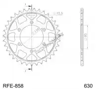 SU485835B, Supersprox, Ktw rear steel 35t black    , New