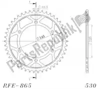 SU486546B, Supersprox, Ktw posteriore acciaio 46t, nero, 530    , Nuovo