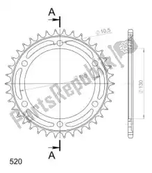 Here you can order the ktw rear steel 38t black 532 from Supersprox, with part number SU486638B: