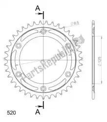 Qui puoi ordinare ktw posteriore acciaio 39t, nero, 520 da Supersprox , con numero parte SU499039B: