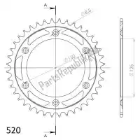 SU499040B, Supersprox, Ktw trasero acero 40t, negro, 520    , Nuevo