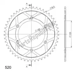 Here you can order the ktw rear steel 49t, black, 520 from Supersprox, with part number SU499049B: