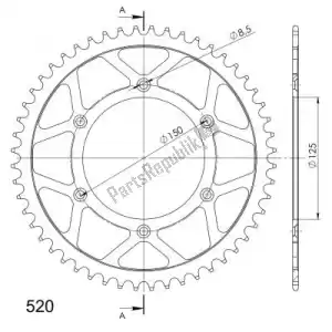 SUPERSPROX SU499051B ktw posteriore acciaio 51t, nero, 520 - Il fondo