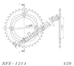 Here you can order the ktw rear steel 38t, black, 420 from Supersprox, with part number SU4121438B: