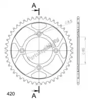 SU4121447B, Supersprox, Ktw posteriore acciaio 47t, nero, 420    , Nuovo