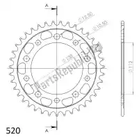 SU4130339B, Supersprox, Ktw trasero acero 39t, negro, 520    , Nuevo