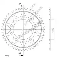 SU4130447B, Supersprox, Ktw aço traseiro 47t, preto, 525    , Novo