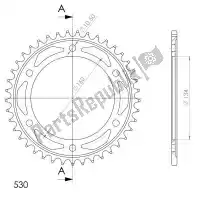 SU4130640B, Supersprox, Ktw rear steel 40t, black, 530    , Nieuw