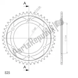 Qui puoi ordinare ktw posteriore acciaio 43t, nero, 525 da Supersprox , con numero parte SU4130743B: