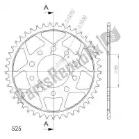 SU4133246B, Supersprox, Ktw posteriore in acciaio 46t, nero, 525    , Nuovo