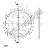 SU4133439B, Supersprox, Ktw ty? stal 39t, czarny, 530    , Nowy