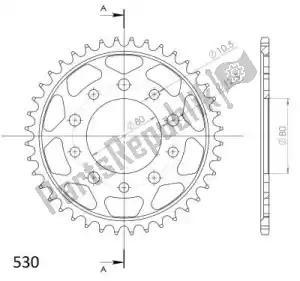 SUPERSPROX SU4133440B ktw aço traseiro 40t, preto, 530 - Lado inferior