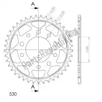 SU4133441B, Supersprox, Ktw arrière acier 41t, noir, 530    , Nouveau