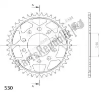 SU4133442B, Supersprox, Ktw rear steel 42t, black, 530    , New