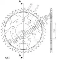 SU4133444B, Supersprox, Ktw rear steel 44t, black, 530    , New