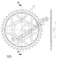 SU4148940B, Supersprox, Ktw rear steel 40t, black, 525    , Nieuw