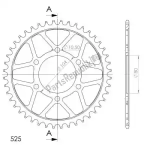 SUPERSPROX SU4148944B ktw posteriore in acciaio 44t, nero, 525 - Il fondo