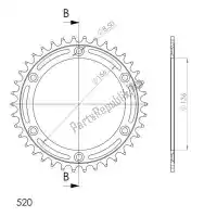 SU4151238B, Supersprox, Ktw ty? stal 38t, czarny, 520    , Nowy