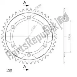 Here you can order the ktw rear steel 44t, black, 520 from Supersprox, with part number SU4151244B: