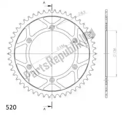 Here you can order the ktw rear steel 50t, black, 520 from Supersprox, with part number SU4151250B: