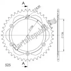 Here you can order the ktw rear steel 41t, black, 525 from Supersprox, with part number SU4179141B:
