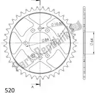 SU4182640B, Supersprox, Ktw posteriore acciaio 40t, nero, 520    , Nuovo