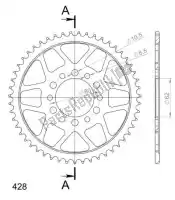 SU4184251B, Supersprox, Ktw ty? stal 51t, czarny, 428    , Nowy